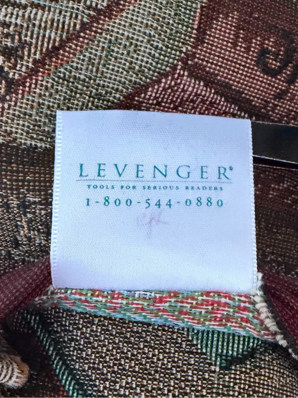 Levenger Tapestry Book Support Reader's Pillow